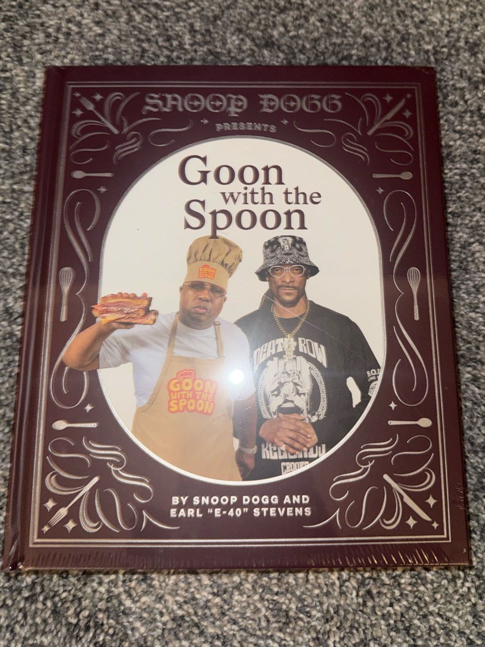 Goon with the Spoon Decorative Wall Art - Maroon